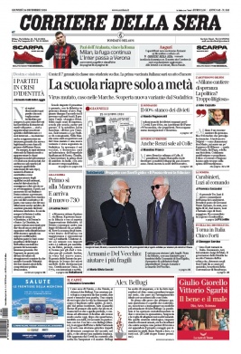 Corriere Della Sera N°20201224 du 24 décembre 2020 à télécharger sur iPad