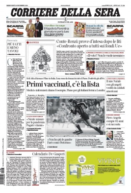 Corriere Della Sera N°20201223 du 23 décembre 2020 à télécharger sur iPad