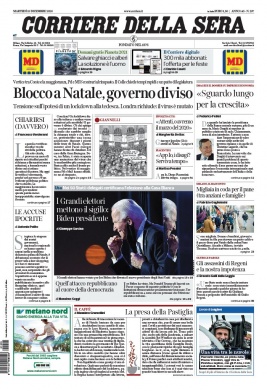 Corriere Della Sera N°20201215 du 15 décembre 2020 à télécharger sur iPad
