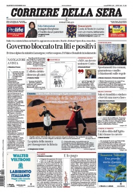 Corriere Della Sera N°20201208 du 08 décembre 2020 à télécharger sur iPad