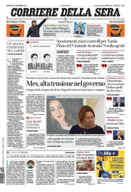 Corriere Della Sera N°20201206 du 06 décembre 2020 à télécharger sur iPad