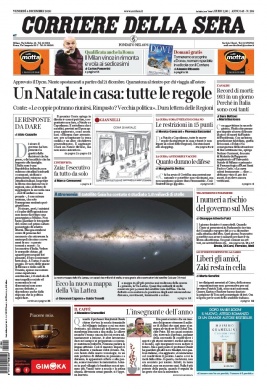 Corriere Della Sera N°20201204 du 04 décembre 2020 à télécharger sur iPad