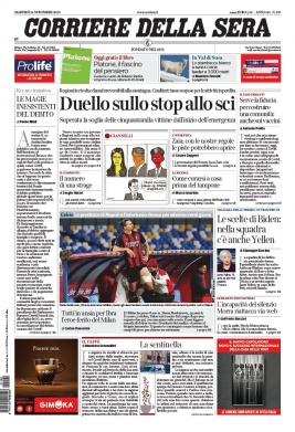 Corriere Della Sera N°20201124 du 24 novembre 2020 à télécharger sur iPad