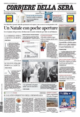 Corriere Della Sera N°20201122 du 22 novembre 2020 à télécharger sur iPad
