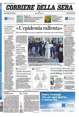 Corriere Della Sera N°20201121 du 21 novembre 2020 à télécharger sur iPad