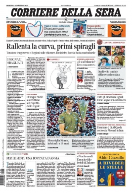 Corriere Della Sera N°20201115 du 15 novembre 2020 à télécharger sur iPad