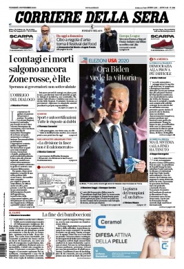 Corriere Della Sera N°20201106 du 06 novembre 2020 à télécharger sur iPad