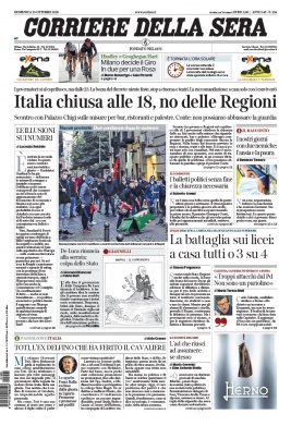 Corriere Della Sera N°20201025 du 25 octobre 2020 à télécharger sur iPad