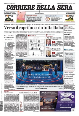 Corriere Della Sera N°20201024 du 24 octobre 2020 à télécharger sur iPad
