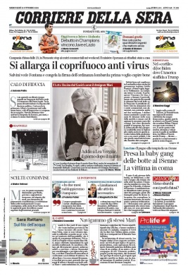 Corriere Della Sera N°20201021 du 21 octobre 2020 à télécharger sur iPad