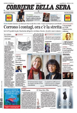 Corriere Della Sera N°20201008 du 08 octobre 2020 à télécharger sur iPad