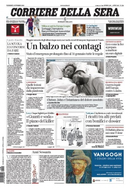 Corriere Della Sera N°20201002 du 02 octobre 2020 à télécharger sur iPad
