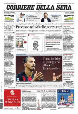 Corriere Della Sera N°20200925 du 25 septembre 2020 à télécharger sur iPad