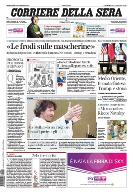 Corriere Della Sera N°20200916 du 16 septembre 2020 à télécharger sur iPad