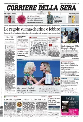 Corriere Della Sera N°20200913 du 13 septembre 2020 à télécharger sur iPad