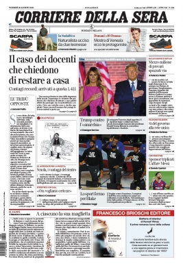 Corriere Della Sera N°20200828 du 28 août 2020 à télécharger sur iPad