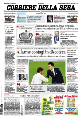 Corriere Della Sera N°20200826 du 26 août 2020 à télécharger sur iPad
