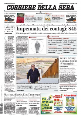 Corriere Della Sera N°20200821 du 21 août 2020 à télécharger sur iPad
