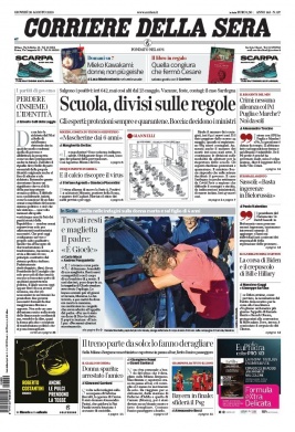 Corriere Della Sera N°20200820 du 20 août 2020 à télécharger sur iPad