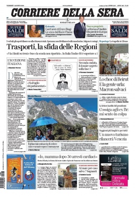 Corriere Della Sera N°20200807 du 07 août 2020 à télécharger sur iPad