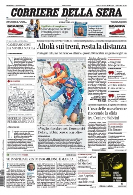 Corriere Della Sera N°20200802 du 02 août 2020 à télécharger sur iPad