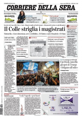 Corriere Della Sera N°20200619 du 19 juin 2020 à télécharger sur iPad