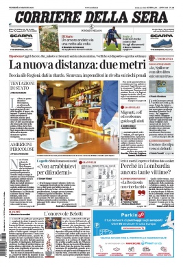 Corriere Della Sera N°20200515 du 15 mai 2020 à télécharger sur iPad