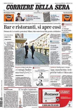 Corriere Della Sera N°20200509 du 09 mai 2020 à télécharger sur iPad
