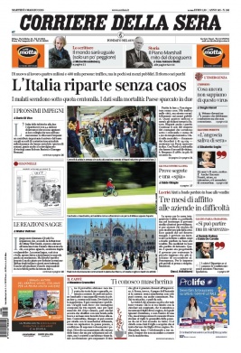 Corriere Della Sera N°20200505 du 05 mai 2020 à télécharger sur iPad