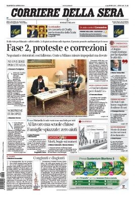 Corriere Della Sera N°20200428 du 28 avril 2020 à télécharger sur iPad