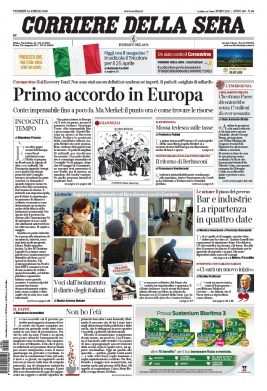 Corriere Della Sera N°20200424 du 24 avril 2020 à télécharger sur iPad