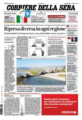 Corriere Della Sera N°20200409 du 09 avril 2020 à télécharger sur iPad
