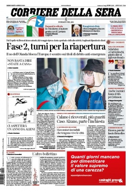 Corriere Della Sera N°20200408 du 08 avril 2020 à télécharger sur iPad