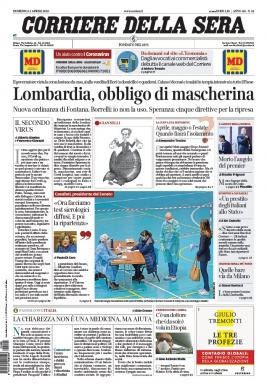 Corriere Della Sera N°20200405 du 05 avril 2020 à télécharger sur iPad