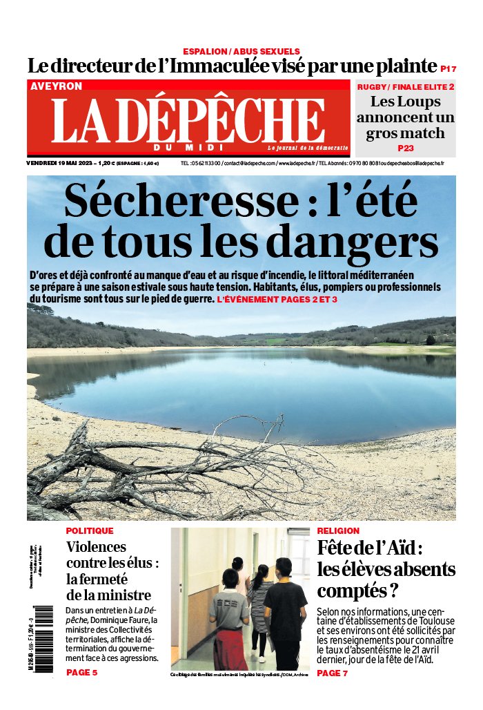La Dépêche du Midi N°20230519 du 19 mai 2023 à télécharger sur iPad