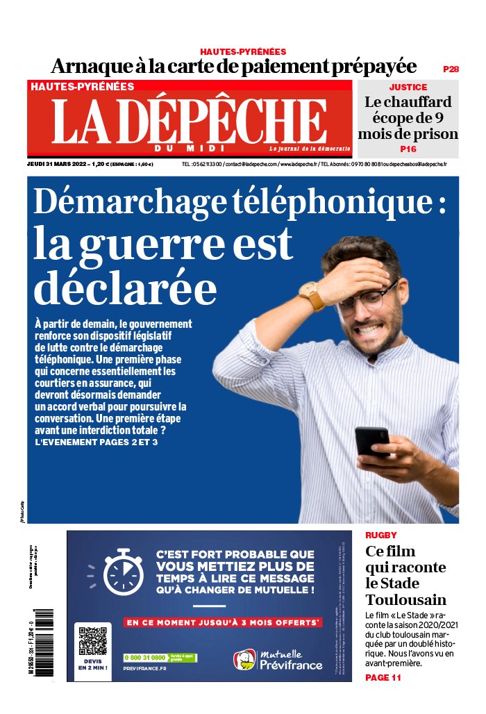 La Dépêche du Midi N°20220331 du 31 mars 2022 à télécharger sur iPad