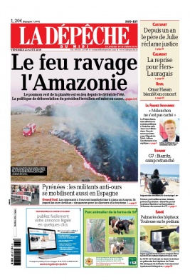 La Dépêche du Midi 23 août 2019 La Dépêche du Midi N°20190823 du 23 août 2019 à télécharger sur iPad