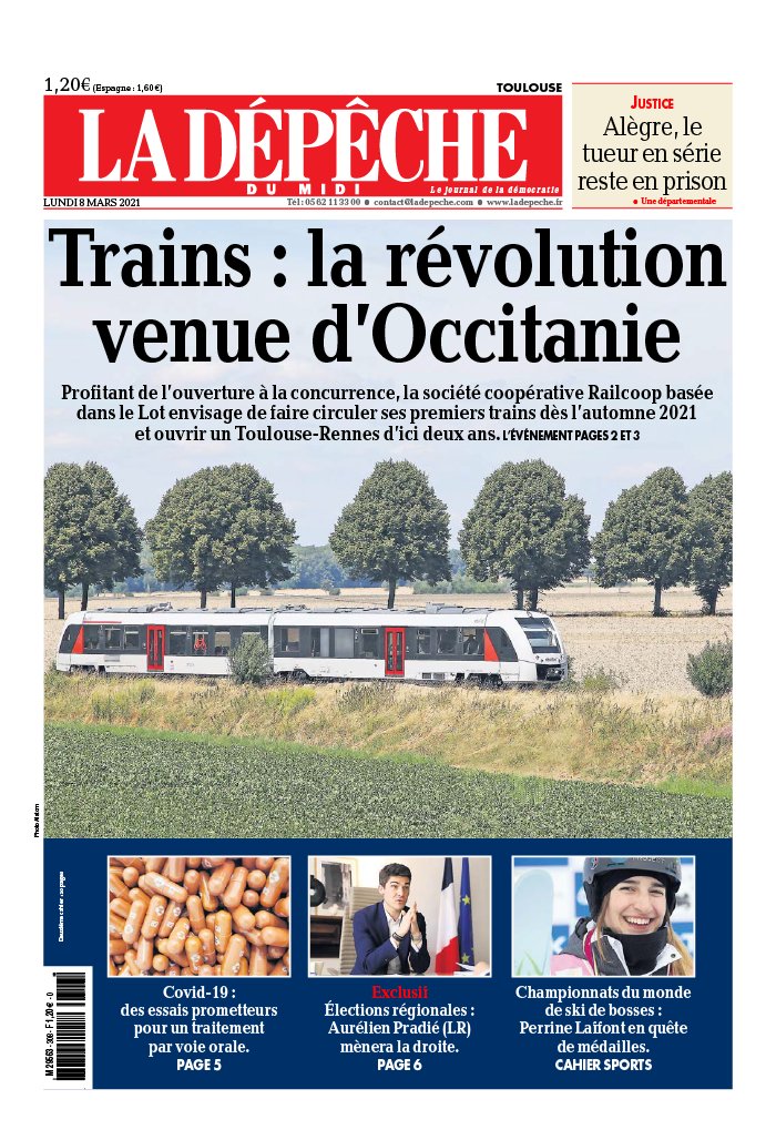 La Dépêche du Midi 08 mars 2021 Abonnement à La Dépêche du Midi Pas Cher avec le BOUQUET ePresse.fr