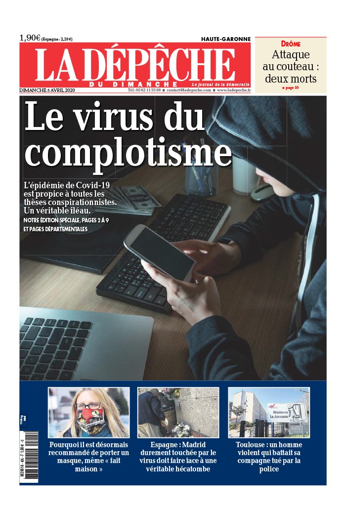 La Dépêche du Midi 05 avril 2020 Abonnement à La Dépêche du Midi Pas Cher avec le BOUQUET ePresse.fr