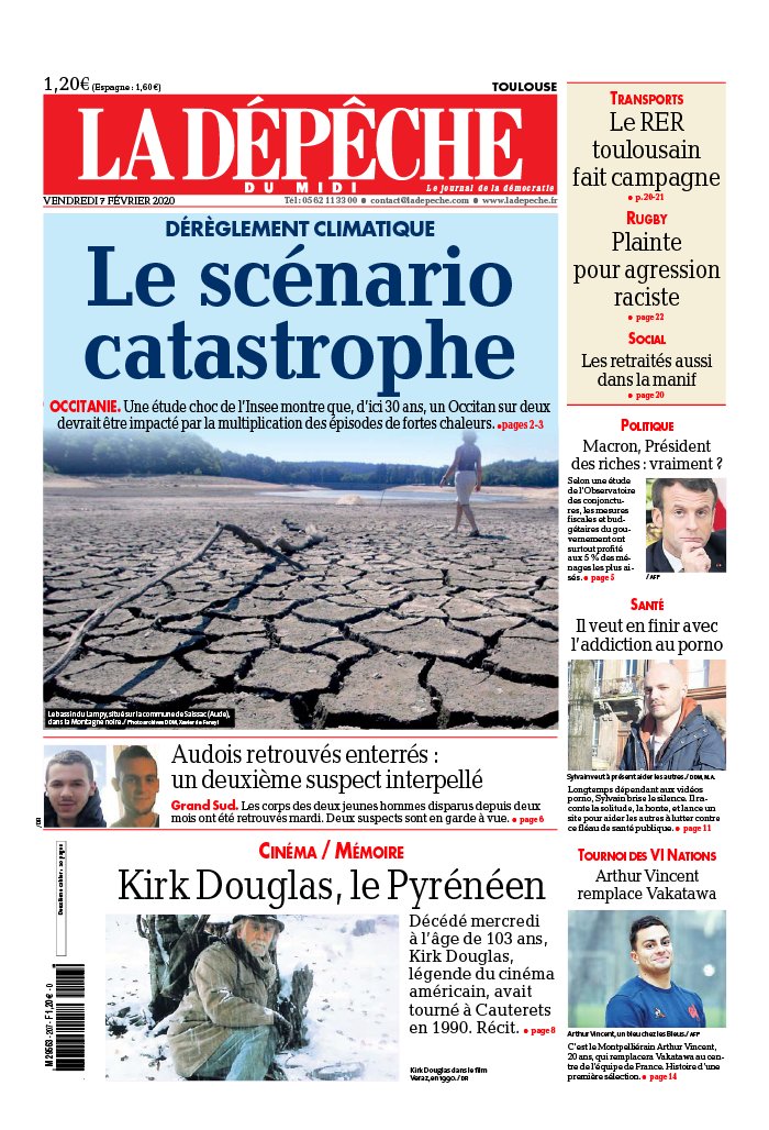 La Dépêche du Midi N°20200207 du 07 février 2020 à télécharger sur iPad