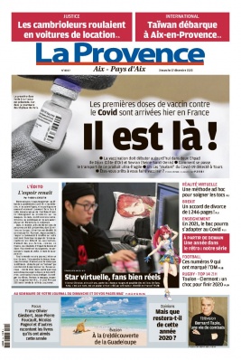 La Provence N°20201227 du 27 décembre 2020 à télécharger sur iPad
