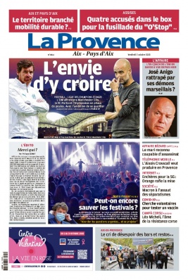 La Provence N°20201002 du 02 octobre 2020 à télécharger sur iPad