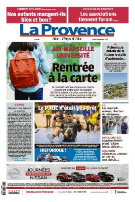 La Provence N°20200907 du 07 septembre 2020 à télécharger sur iPad