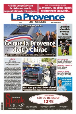 La Provence N°20190928 du 28 septembre 2019 à télécharger sur iPad