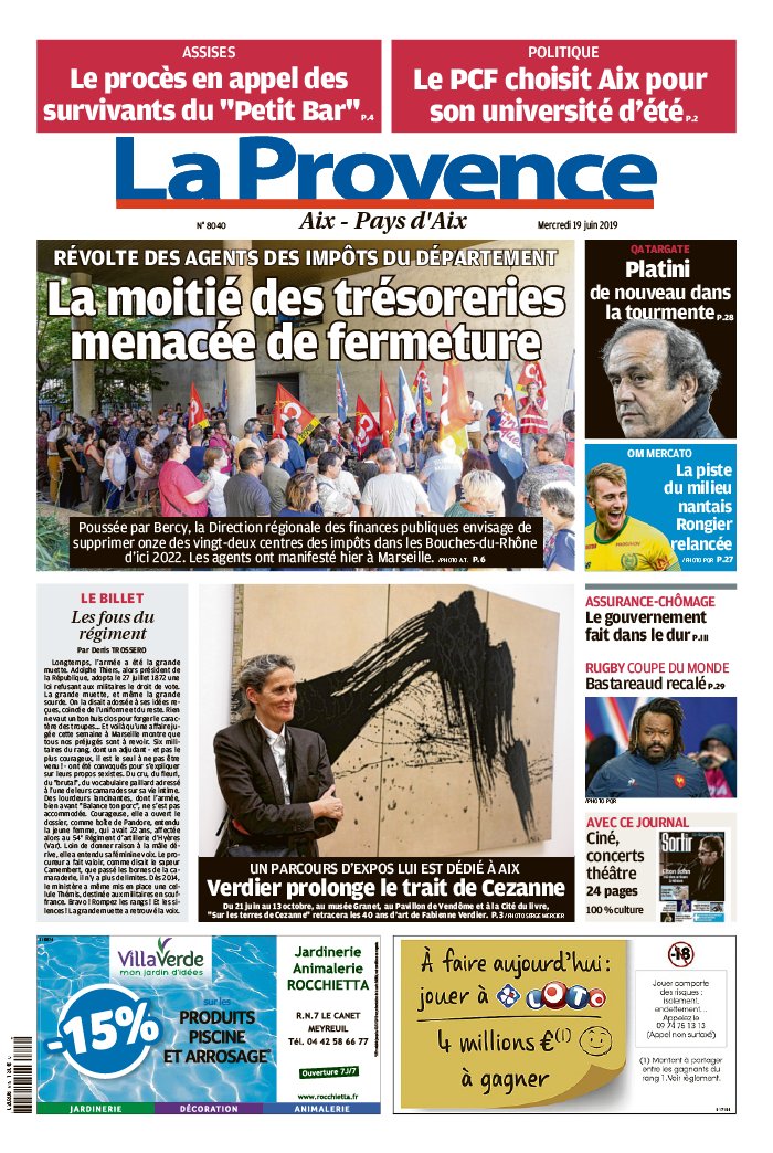 La Provence N°20190619 du 19 juin 2019 à télécharger sur iPad