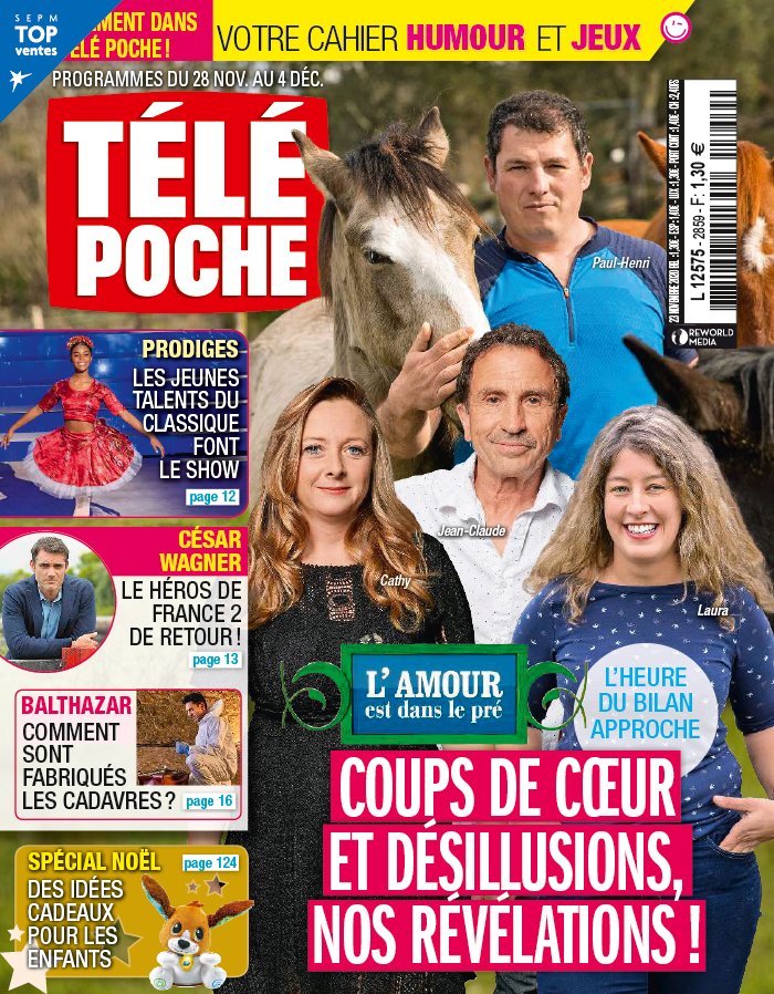 Télé Poche 23 novembre 2020 Abonnement Télé Poche Pas Cher avec le BOUQUET ePresse.fr