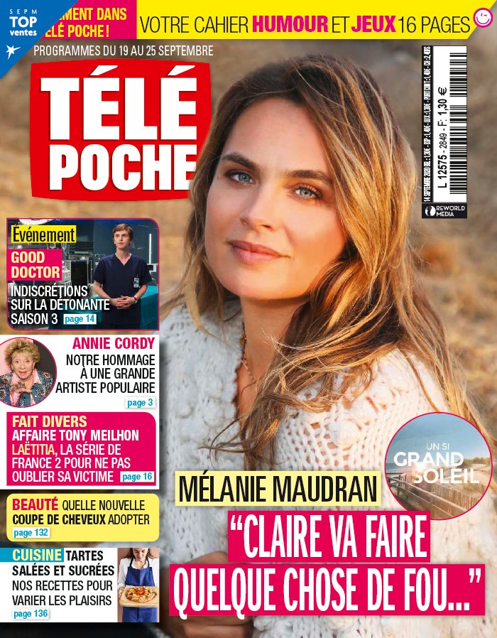 Télé Poche 14 septembre 2020 Abonnement Télé Poche Pas Cher avec le BOUQUET ePresse.fr