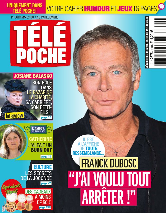 Télé Poche 02 décembre 2019 Abonnement Télé Poche Pas Cher avec le BOUQUET ePresse.fr