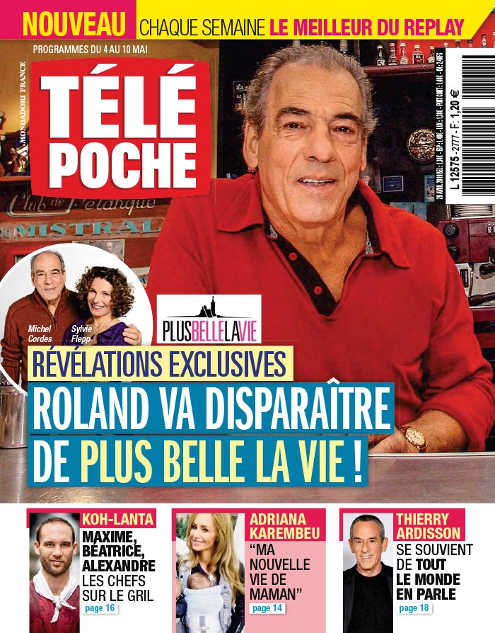 Télé Poche 29 avril 2019 Télé Poche N°2777 du 29 avril 2019 à télécharger sur iPad