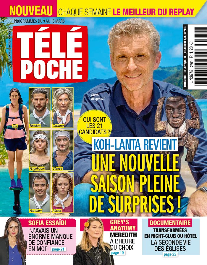 Télé Poche 04 mars 2019 Télé Poche N°2769 du 04 mars 2019 à télécharger sur iPad